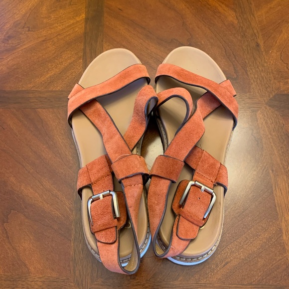 Sofft Fairbrook Sunset Orange Sandals size 7.5 - Picture 2 of 7